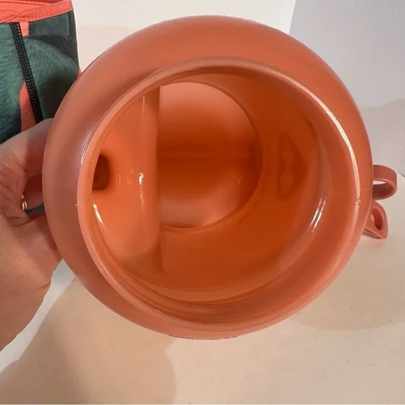 Hydro Jug 73 oz Coral With Removable Green/Coral Sleeve Detachable Adjust Strap - Picture 5 of 13